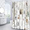 Misty Forest Shower Curtain – Dark Grey Pine Tree Scene, 70x70 Inch, Polyester Fabric With Hooks - View #4