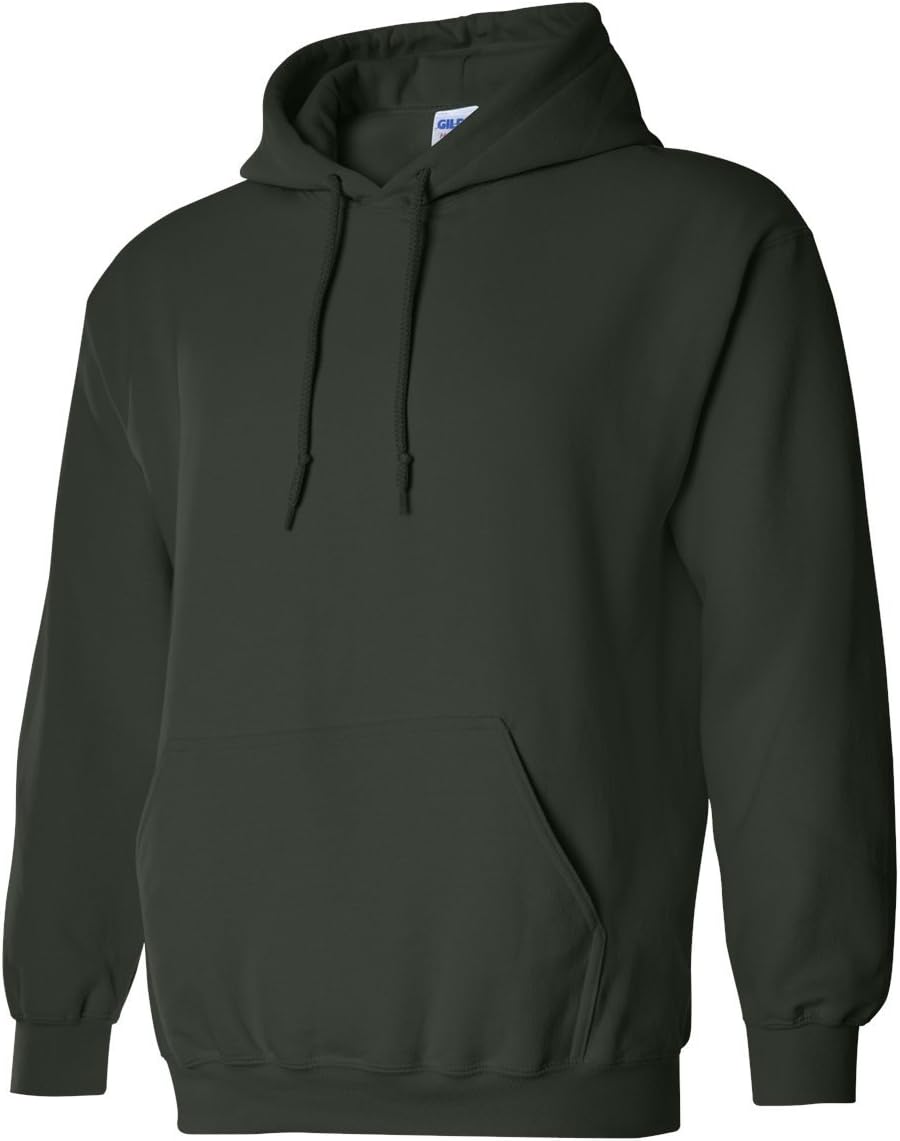Gildan Heavy Blend Hooded Pullover Sweatshirt – 50/50 Cotton-Poly, 7.75 Oz, Style 18500 (2XL, Black)