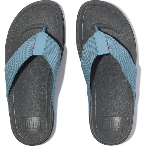 FitFlop Men's Surfer Cool Blue Toe-Thongs Sandals (AQ3-925)4