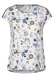 cecil shirt lena Die kurzärmelige Bluse von CECIL ist von einem zarten Blumenmuster geprägt. Die überschnittenen Schultern werden durch einen seitlichen Streifen zum Hingucker. Ein bequemer Rundhalsausschnitt rundet den Look ab. Länge 67 cm, Brust 55 cm, Saumweite 58 cm