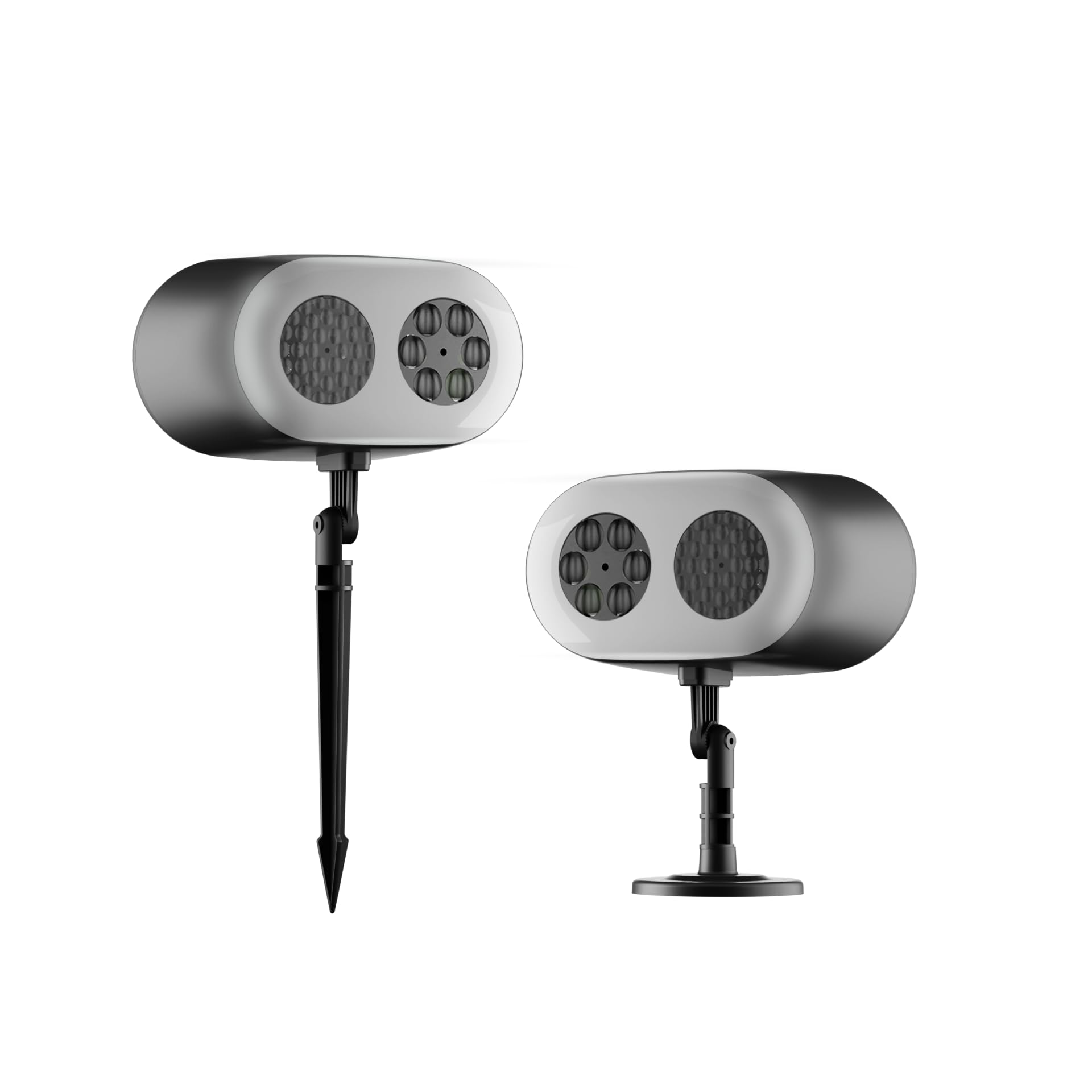 NACATIN Christmas Halloween Projector Lights Outdoor, 2-in-1 No-Card Design with Remote