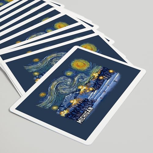 Baraja de Póker Michigan Starry Night 52 cartas miniatura 5