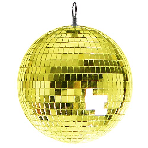 Amazon.co.jp: Patymo ミラーボール 30cm ゴールド : ホーム