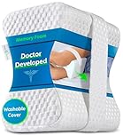Sports Medica Doctor Developed Ergonomic Knee Pillow for Side Sleepers - eHandbook Included - Memory Foam Spine Alignment Leg Pillow for Sleeping on Side - Hip & Leg Elevation Pillow