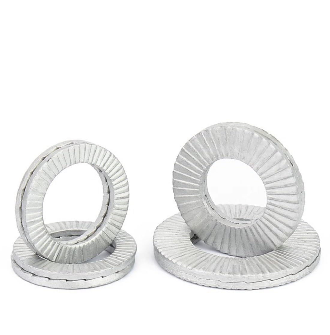Double Layer self-Locking washers Anti-Loosening Washers Belleville Washers Vibration-Resistant Locking Fasteners for Automotive, Industrial Machinery, Construction Equipment & Maintenance (50, 3/4)