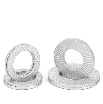 M3 Double Layer self-Locking washers Anti-Loosening Washers Belleville Washers - Vibration-Resistant Locking Fasteners for Automotive, Industrial Machinery, Construction Equipment & Maintenance