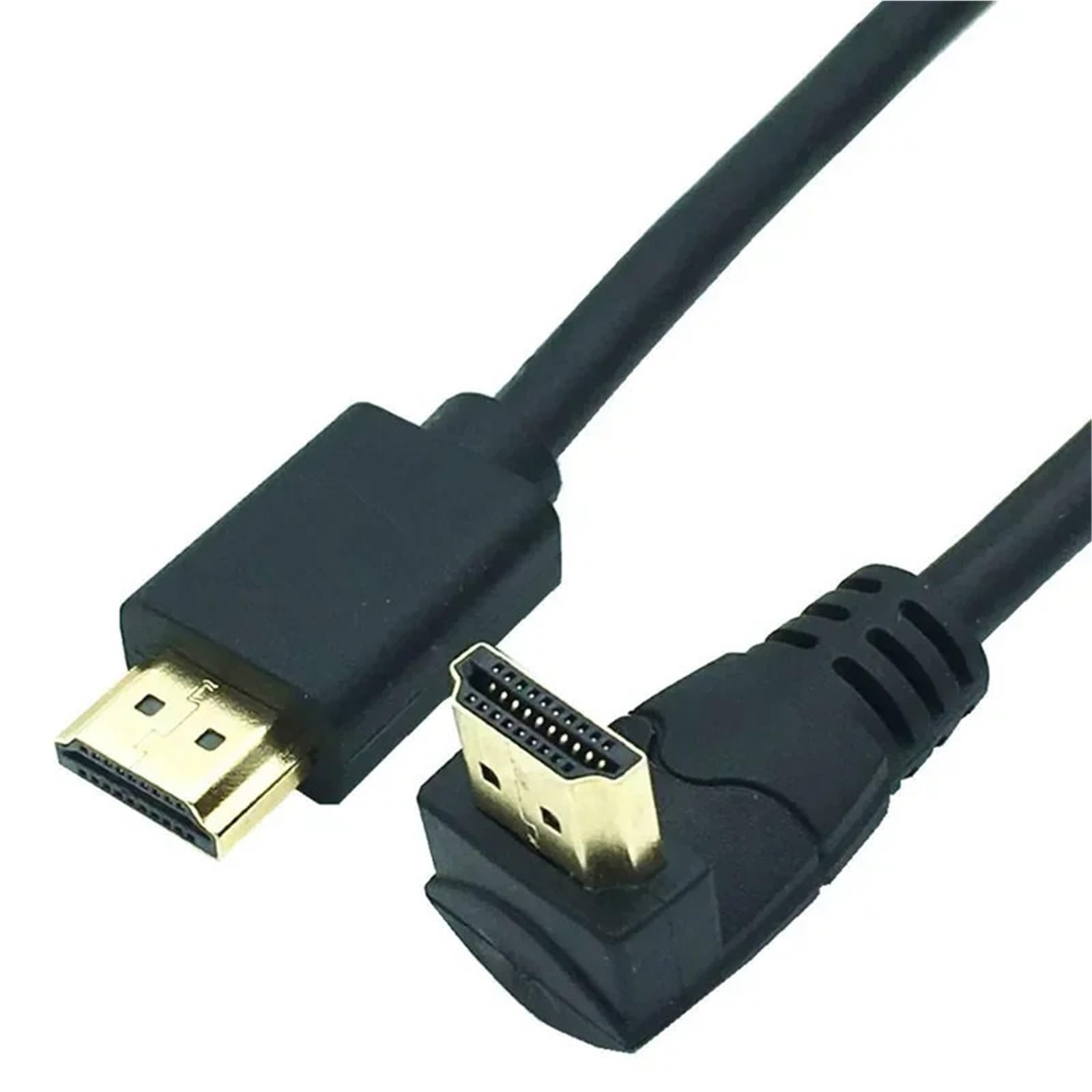Cable de extensión HDMI 4K 60Hz macho macho de 90 grados codo UP v2.0 de 0.6m 6