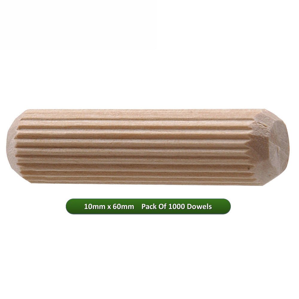 Fort Fasteners Wooden Dowel 10mm x 60mm Pack of 1000