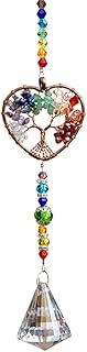 WEISIPU Crystals Sun Catcher - Life Tree Crystal Pendant Window Decorations Suncatchers for Window, Garden, Home Decoration (Multicolor)