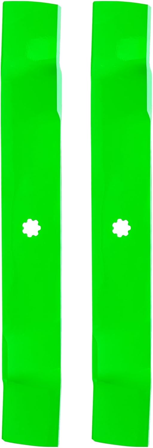GX22151 GY20850 Fit for John Dee re 42 Inch Mower Blade E120 E130 D110 LA105 LA120 LA135 E100 Replaces AM137333 AM137328 AM141033 Blade Mulching (2 Pack)