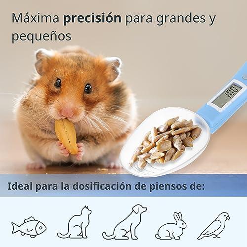 ADE Balanza de cuchara digital de precisión para cucharas | báscula electrónica para pesar y dosificar con precisión de 0,1 gramos | también para líquidos | con pantalla LCD | azul - imagen 6