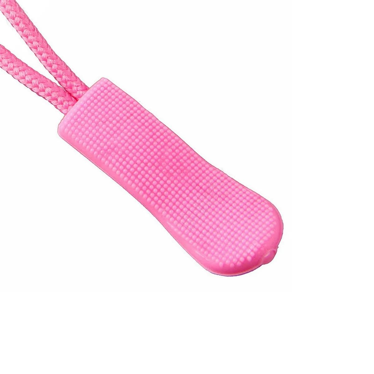 Shuxiang-Ritsen, 50 stuks kleurkoord rits pull kleding tas tactische rugzak rits trekker DIY rits hoofd koord touw, voor kleermaker naaien ambachten ( kleur: wit