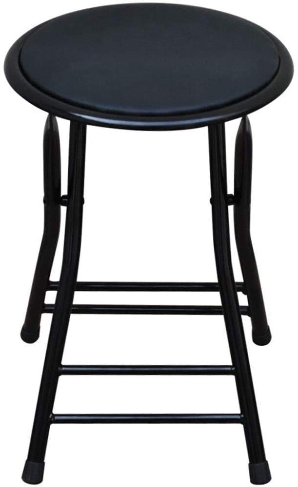 Taburete plegable resistente con capacidad de 200 kg para cocina, hogar, oficina, exterior, silla plegable con patas de metal para barra de bar, salón, taburete alto ligero y duradero.