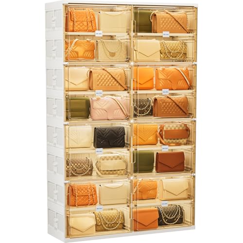 JEKO&JEKO 8-Tier Double Column Foldable Purse and Handbag...