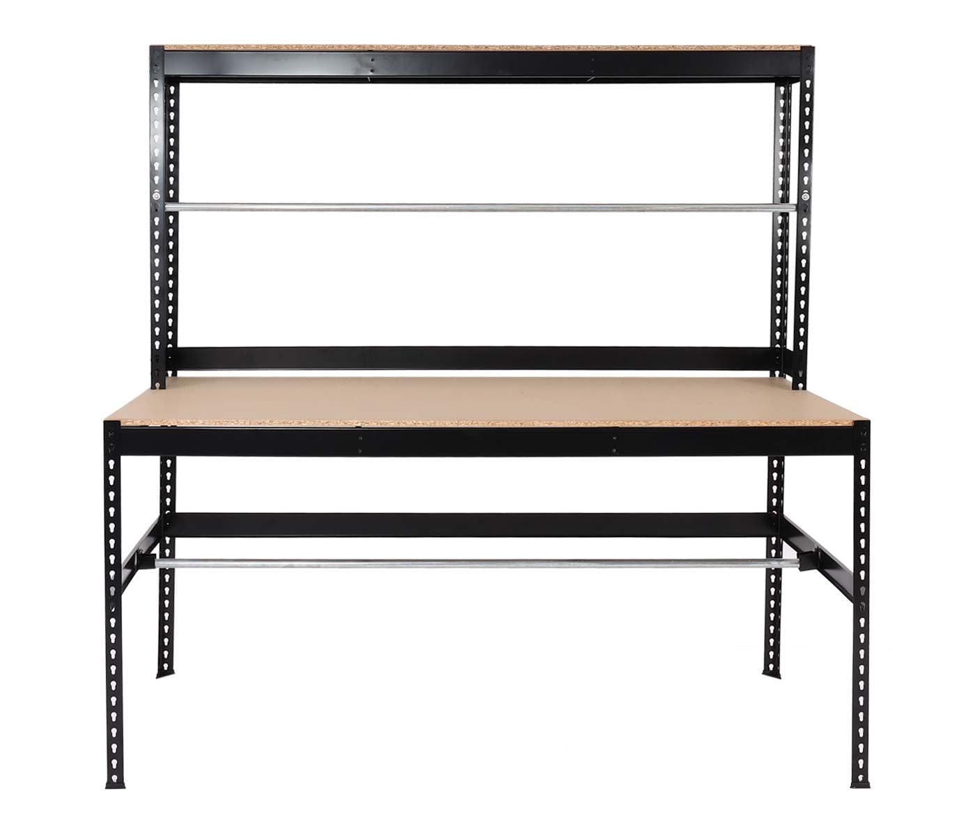 Mendler Packstation HWC-J84 Stahl höhenverstellbar 183x183x90cm, schwarz