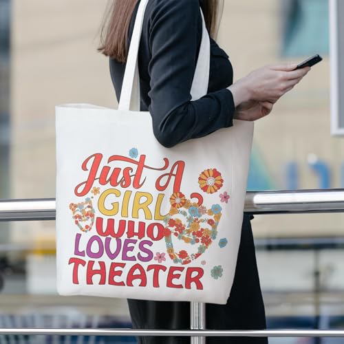 Image of 2 Pcs Theater Gifts, Makeup Bag Tote Set for Musical Drama Lovers | Retro Floral Comedy Mask Design, Cosmetic Pouch, for Woman Performers Drama Teacher Retirement Gifts