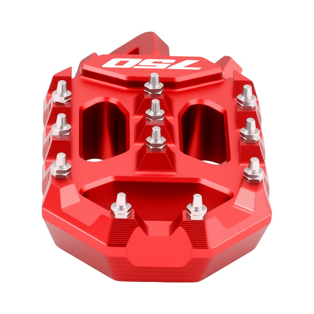 Modeer Pedane fuoristrada ad alte prestazioni per Transalp XL 750 2022 2023 2024 2025 - Adventure & Fuoristrada xl 750 transalp accessori moto (rosso)