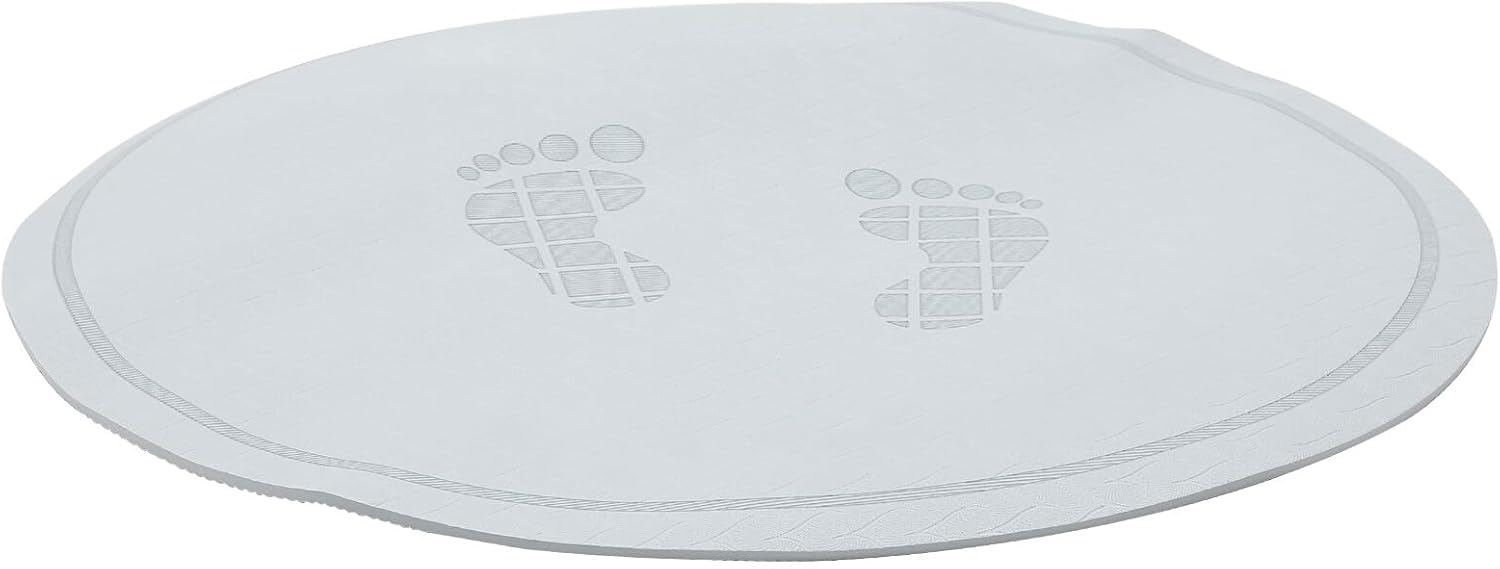 Mikinona Indoor Jump Rope Mat with Shock Absorbing and Sound Insulation, Non-slip Exercise Cushion for Home Fitness and Workout, Blue Printed Skipping Mat for Gym Training