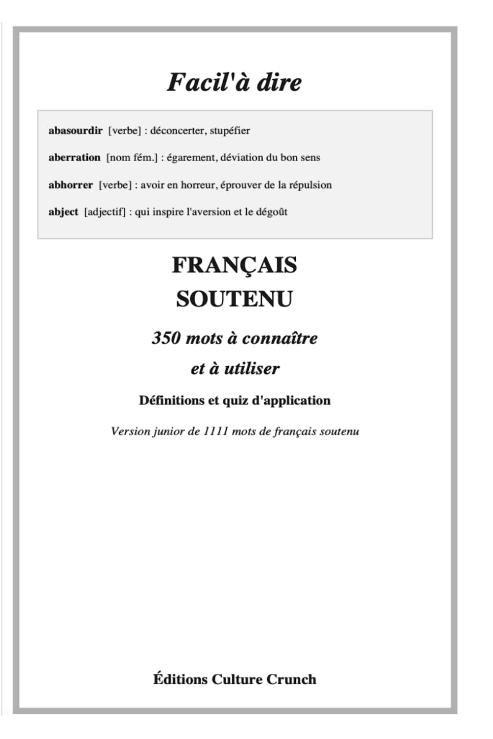 350 mots de français soutenu à connaître et à utiliser