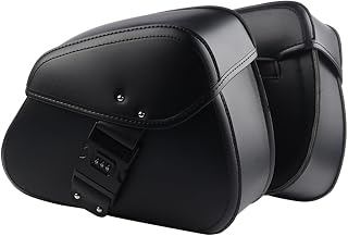 Side Saddle Bag Fit for Kawasaki Vulcan S 650 S650 Vulcan 800 900 1500 1600 2000 Motorcycle Accessories Side Bag Luggage Saddle Bag Tool Storage Bag (Color : B(Black))