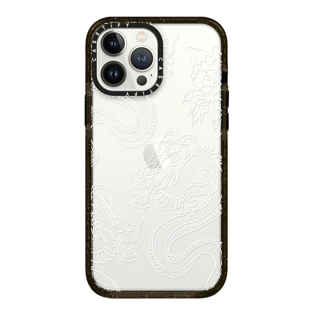 Coque iPhone 13 Pro Max CASETiFY Impact style urbain dragons noir - 8