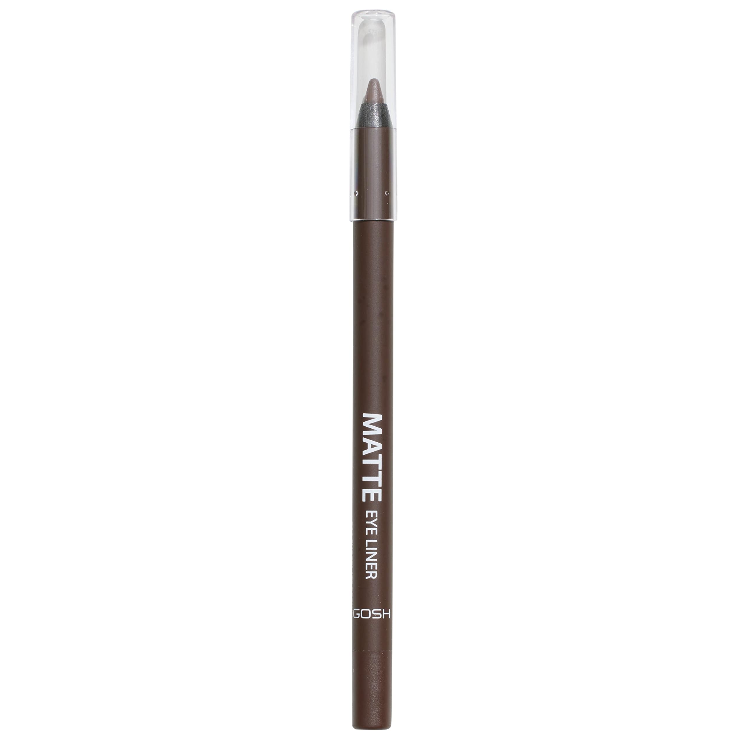GOSH Neonowy niebieski eyeliner, matowy, wodoodporny eyeliner, miękki i kremowy do łatwego nakładania I wysoce pigmentowany ołówek do oczu, trwały i odporny na przenoszenie, wegański i nie zawiera