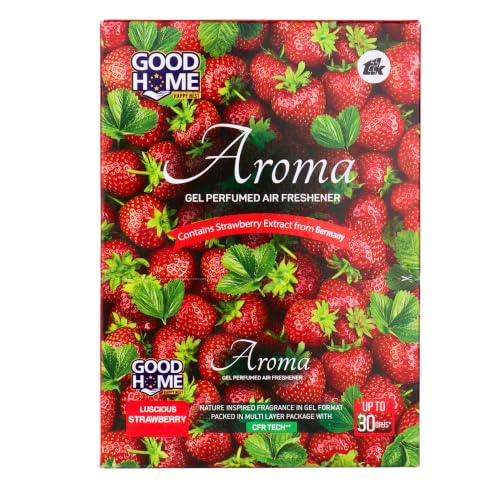 Image of Gel Air Freshener for Home & Car | Indoor Fragrance Gel for Bedroom, Bathroom, Living Room, Office & Car | Pack of 3 (strawberry-fragrance)