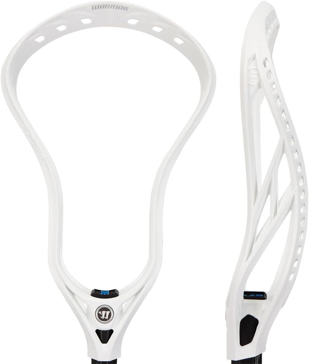 Warrior Sports Evo QX-O Lacrosse Head, Unstrung (White)