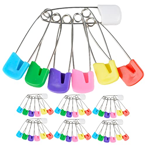 DOITOOL 100 Alfileres De Seguridad para Bebés De Tela con Alfileres Artículos para Bebés Baberos para Recién Nacidos De Acero