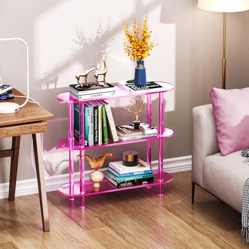 Solaround Acrylic Bookshelf & Side Table Bundle