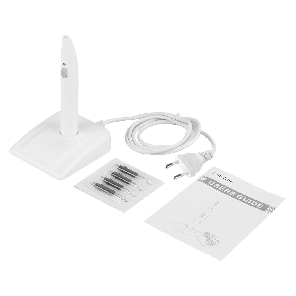 Akozon Gutta Percha Cutter Tooth Gum Cutter Gomma Senza Fili Dentale con 4pz Punte(EU Standard)