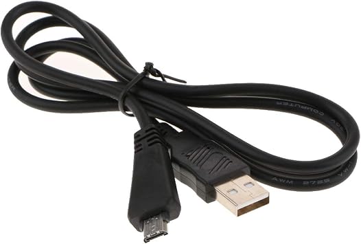 Replacement VMC-MD3 USB Data Sync Transfer Cable USB 2.0 Charging Cord Lead Compatible with Sony Cyber-Shot/Cybershot Digital Camera DSC-W350D W360 W380 W390 W570 TX100 TX66 and More (3.3ft/Black)