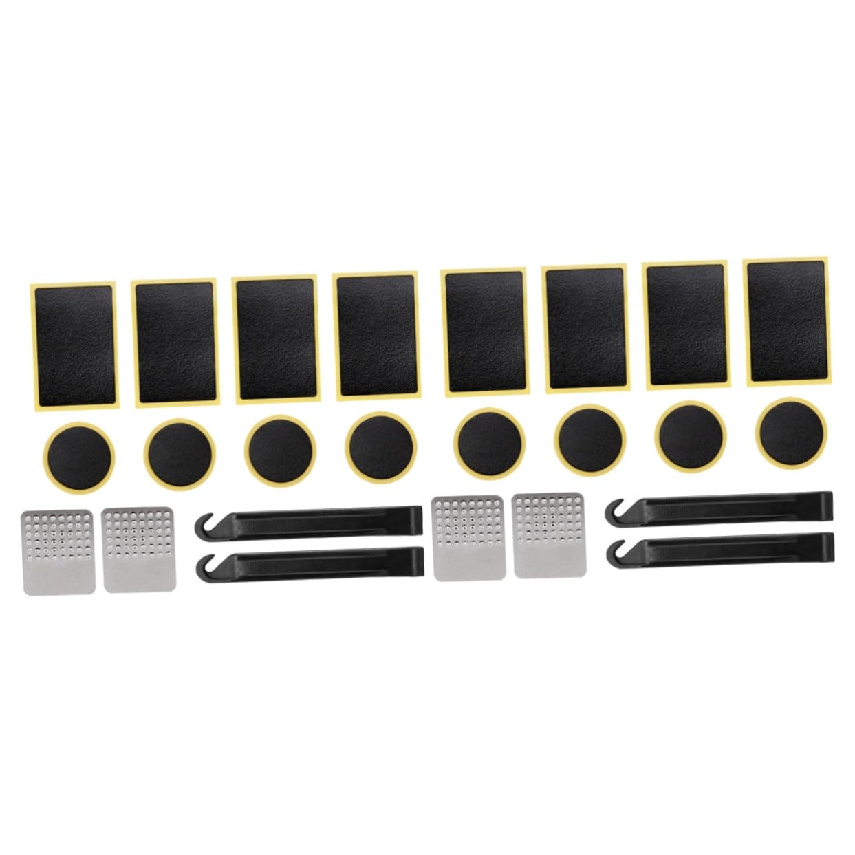 Abaodam 2 Sets Bike Tire Repairing Sticker Patch Tool Compact Kit for Cyclists