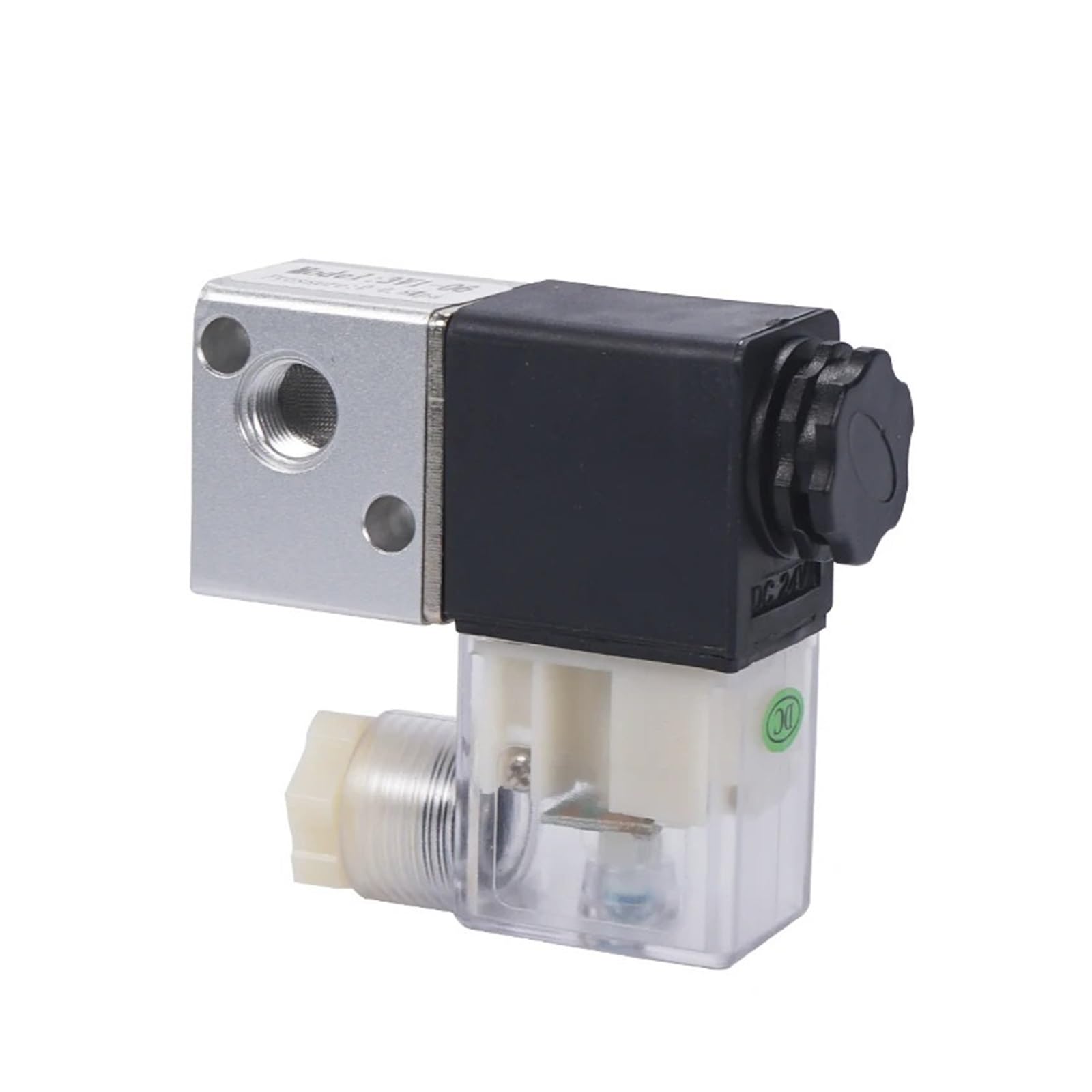 AC220V DC24V DC12V 3V1-M5 3V1-06/08 2-position 3-way pneumatic solenoid valve 1/8" 1/4" NC(3v1-m5-dc24v)