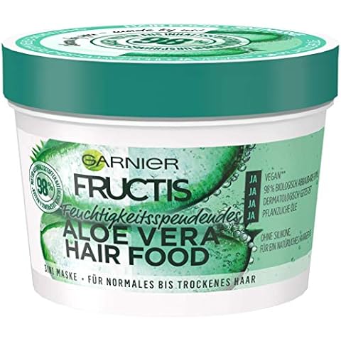 Garnier Haarmaske, Aloe Vera, Hairfood feuchtigkeitsspendende 3in1 Maske Cover