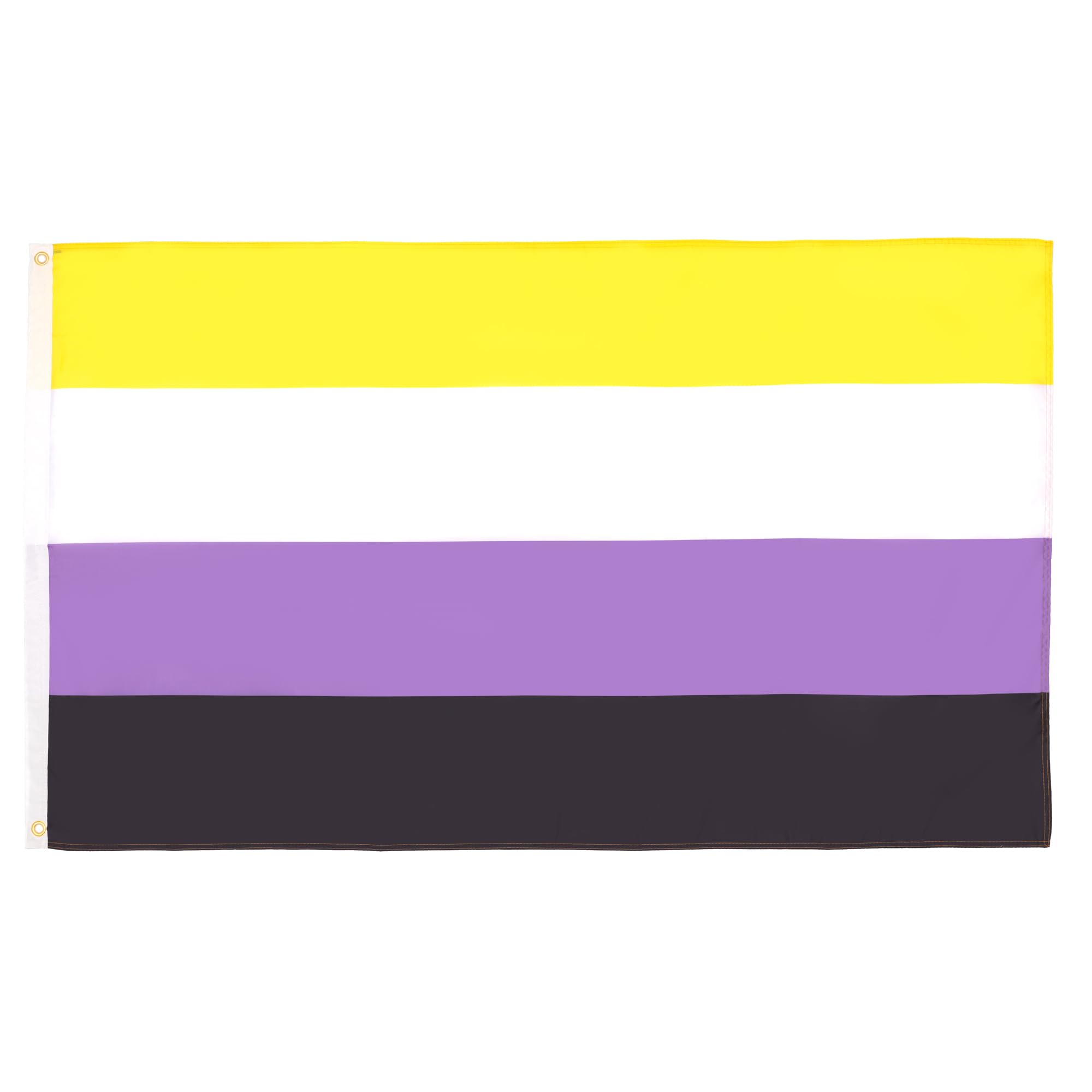 AZ FLAG - Non-Binary Pride Flag - 2x3 Ft - 100D Polyester Nonbinary Pride Banner with Two Metal Grommets - Fade Resistant - Vivid Colors - 2' x 3' Feet - 90x60 Cm