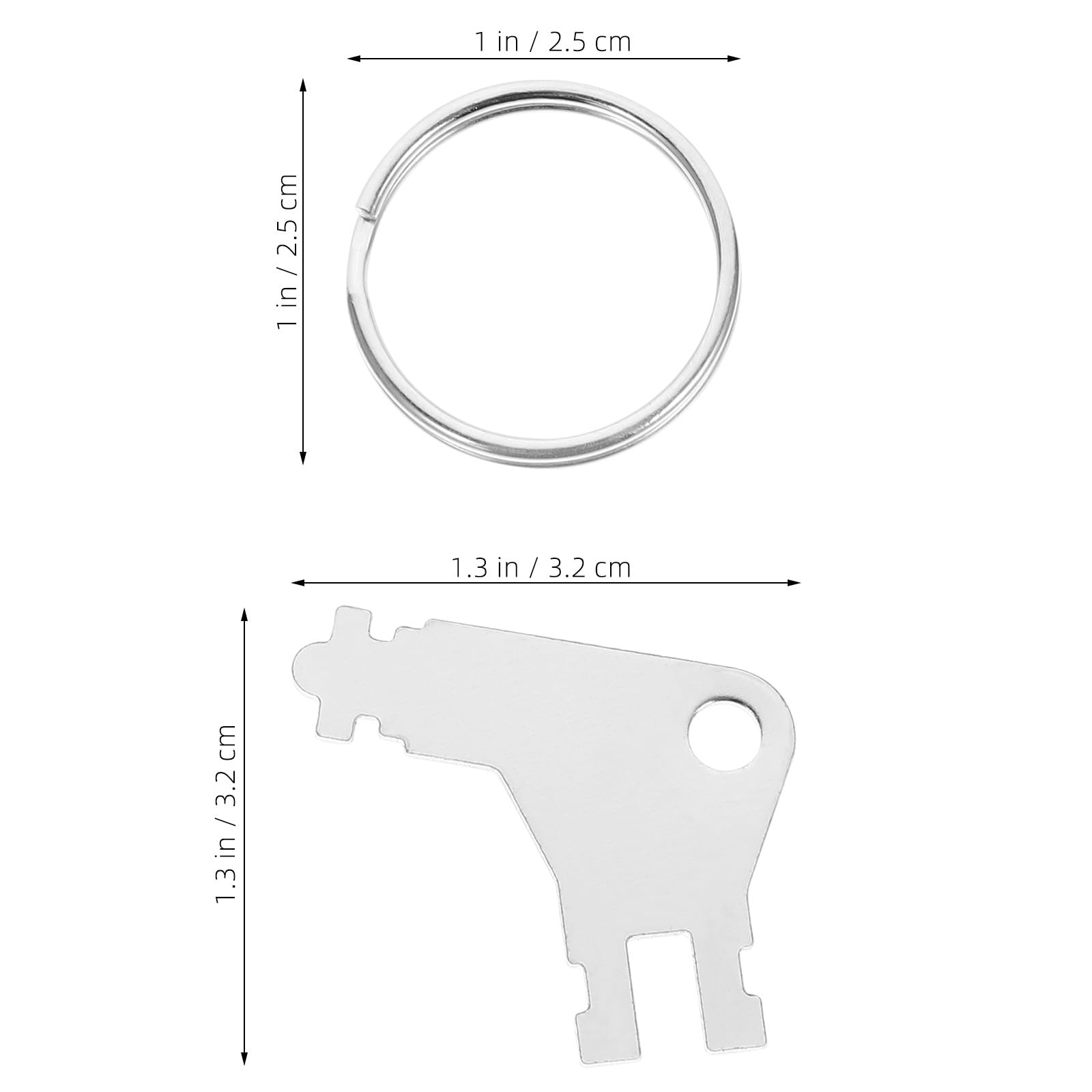 5 Set Distributore Di Carta Igienica Sostituzione Della Chiave Dispenser Di Carta Chiavi Per Dispenser Di Carta Igienica Chiave Di Carta Asciugamani In Acciaio Inox Argento
