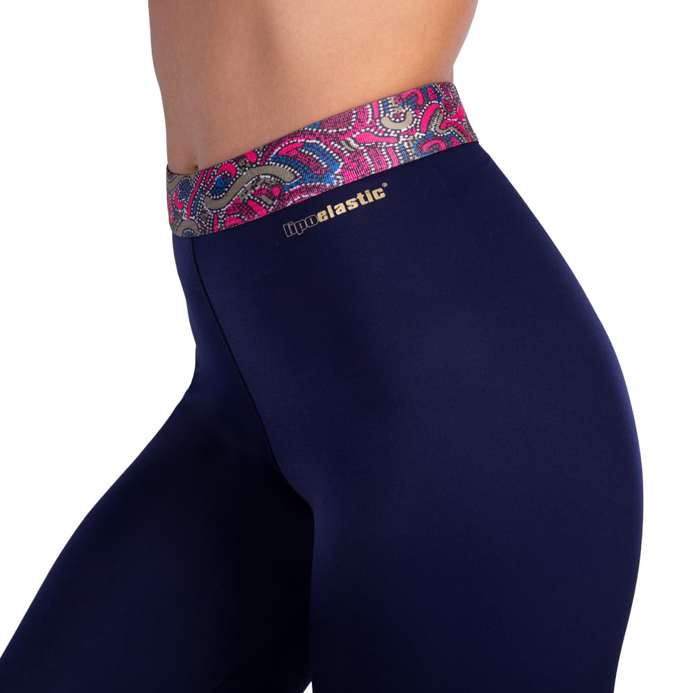 LIPOELASTIC® Mallas de compresión activas para prevenir la hinchazón y la pesadez en las piernas, Azul oscuro, S