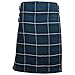 Produktbild Tartanista - Herren Kilts mit 61 cm (24) Länge - hochwertig - Blau Douglas - Taille (Nabelhöhe): 127cm (50), Länge: 61cm (24)