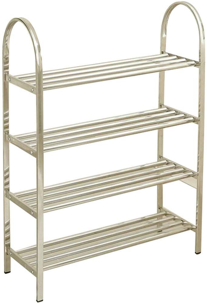 YLCJ DLDL Stainless Steel Shoe Shelf Thick Solid Combination Multi-Layer Single Boots (Size: 4-65cm)