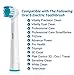 Oral B Compatible Toothbrush Head,Replacement Brush Heads for Most Braun Oral B Electric Toothbrushes of Vitality Pro Smart Genius Series, Precision Clean and Plaque Removal (4 Pack in White)