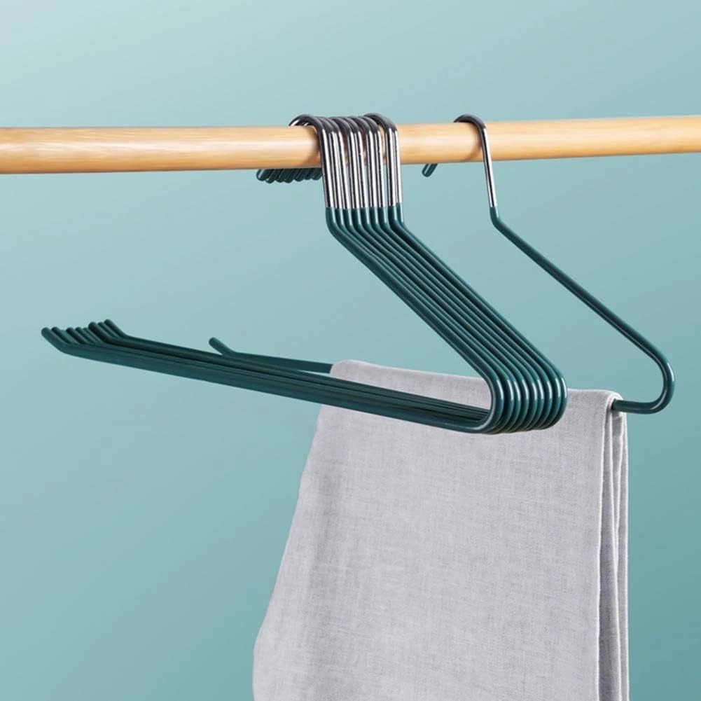 Practical Coat Hanger Metal Clothes Peg Organizer Multifunctional Space-Saving Ended Coat Hanger(C)
