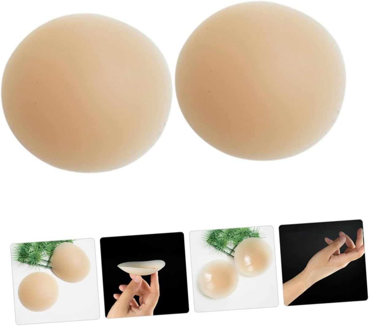 5pairs Ultra-thin Silicone Nipple Covers for Women of Adhesive for Backless Invisible and Comfortable Breast Skin Tone