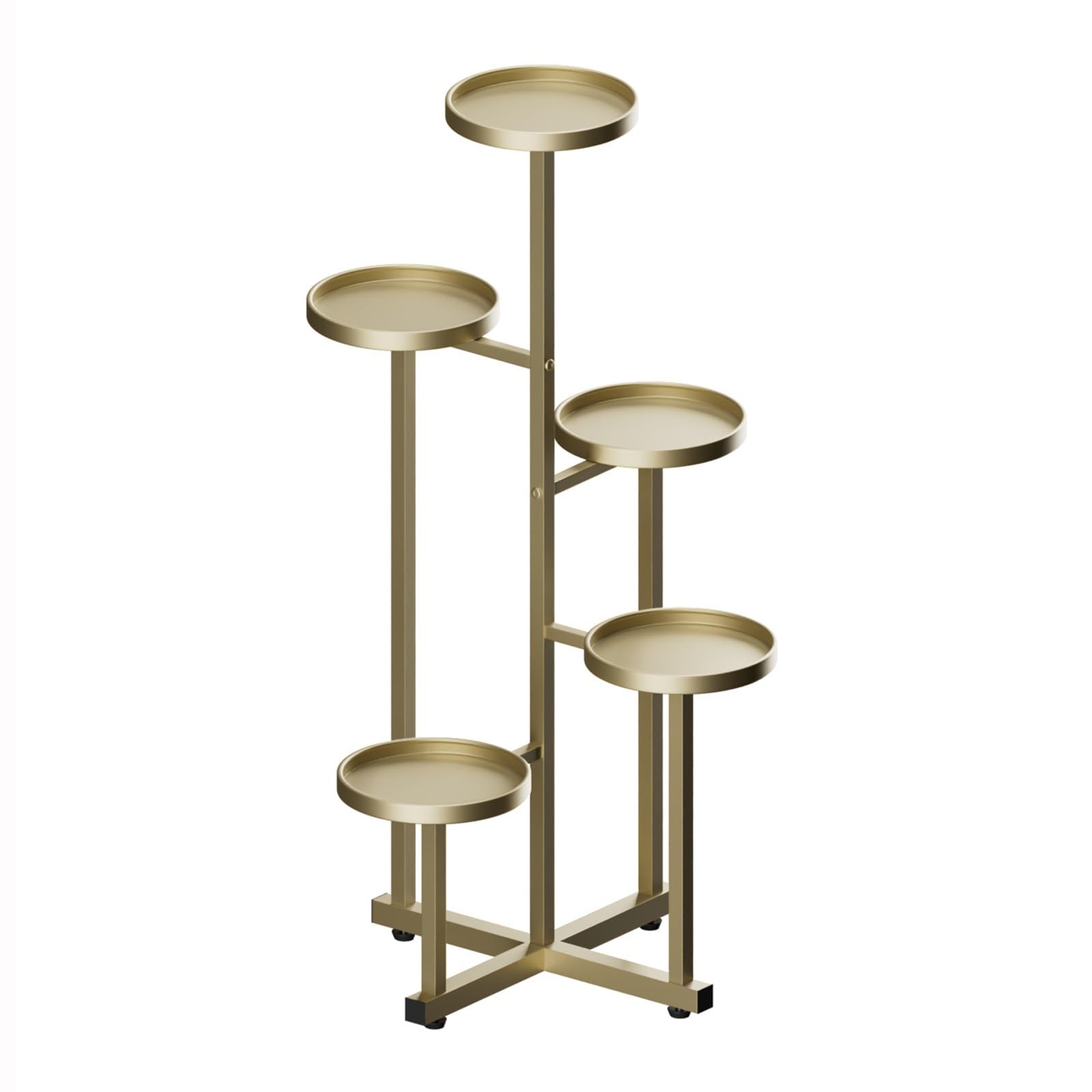 WATAOW Metal Plant Stand 35.4", 5-Tier Corner Shelf, for Multiple Plants