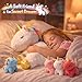 KMUYSL Toys for Girls Ages 0 1 2 3 4 5 6 7 8+ Years - Unicorn Mommy Stuffed Animal with 4 Baby Unicorns in Her Tummy, Soft Unicorn Plush Toys Set, Christmas Birthday Gifts for Baby, Toddler, Kids