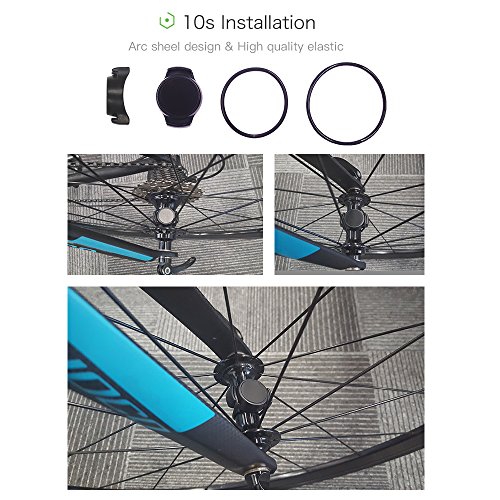 Sensor de velocidade, Romacci Sensor de velocidade sem fio BT & ANT + bicicleta bicicleta IPX7 8g ve