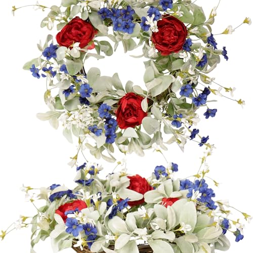 Quixem Memorial Day Patriotic Americana Wreath...