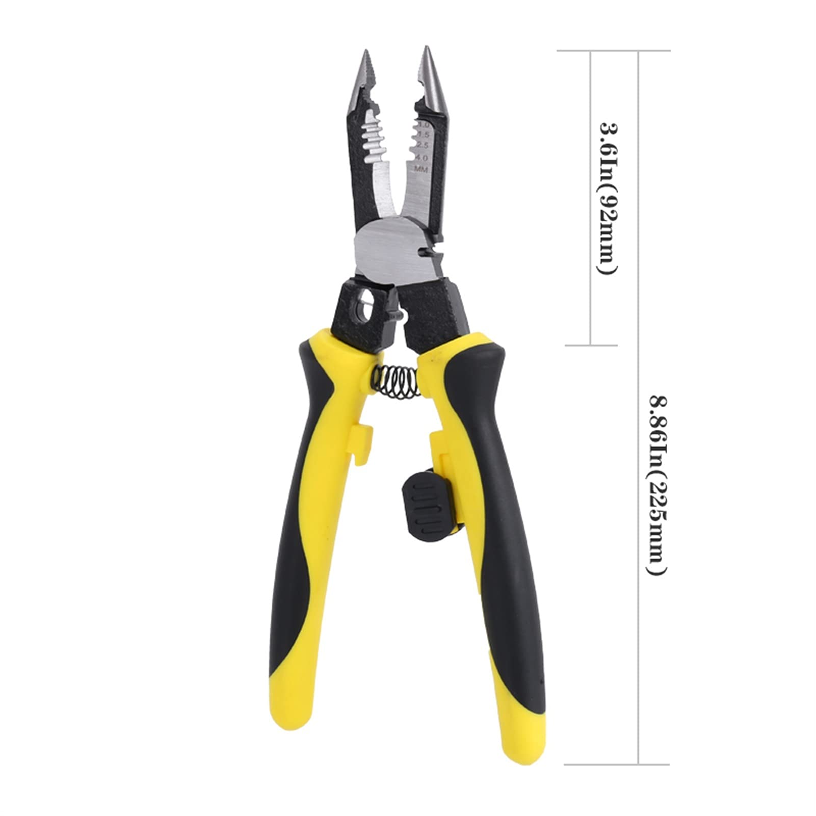 Pince d'électricien Multifonctionnel de 9 Pouces Muli Ust Professional avec Strip-teaseur/sertisseuse/Coupe-Coupure Outils à Main
