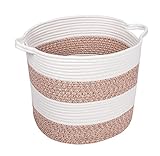 The Milton Barn Large Cotton Rope Basket: Woven Basket | Decorative Blanket Basket To Be Used As Cloth Baby Laundry Hamper Or Baby Toys Bin| Great Housewarming Gift 15