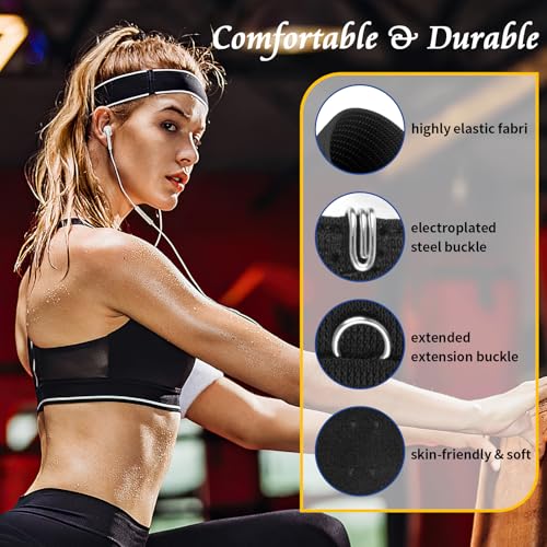 Image of PEASUG 12 PCS Bra Extenders 2 Hook / 3 Hook / 4 Hook Elastic Extension Strap Plus Size, Comfortable Soft Stretchy Bra Extension Strap (black)